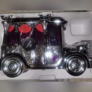 Bath & Body Works Light Up Hearse Water Globe 3-Wick Candle Holder
